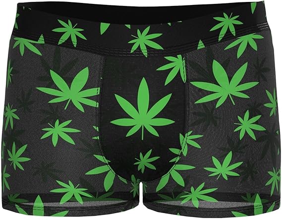 Male Power 145-294 Hazy Dayz Pouch Short Color Pot Leaf Size L