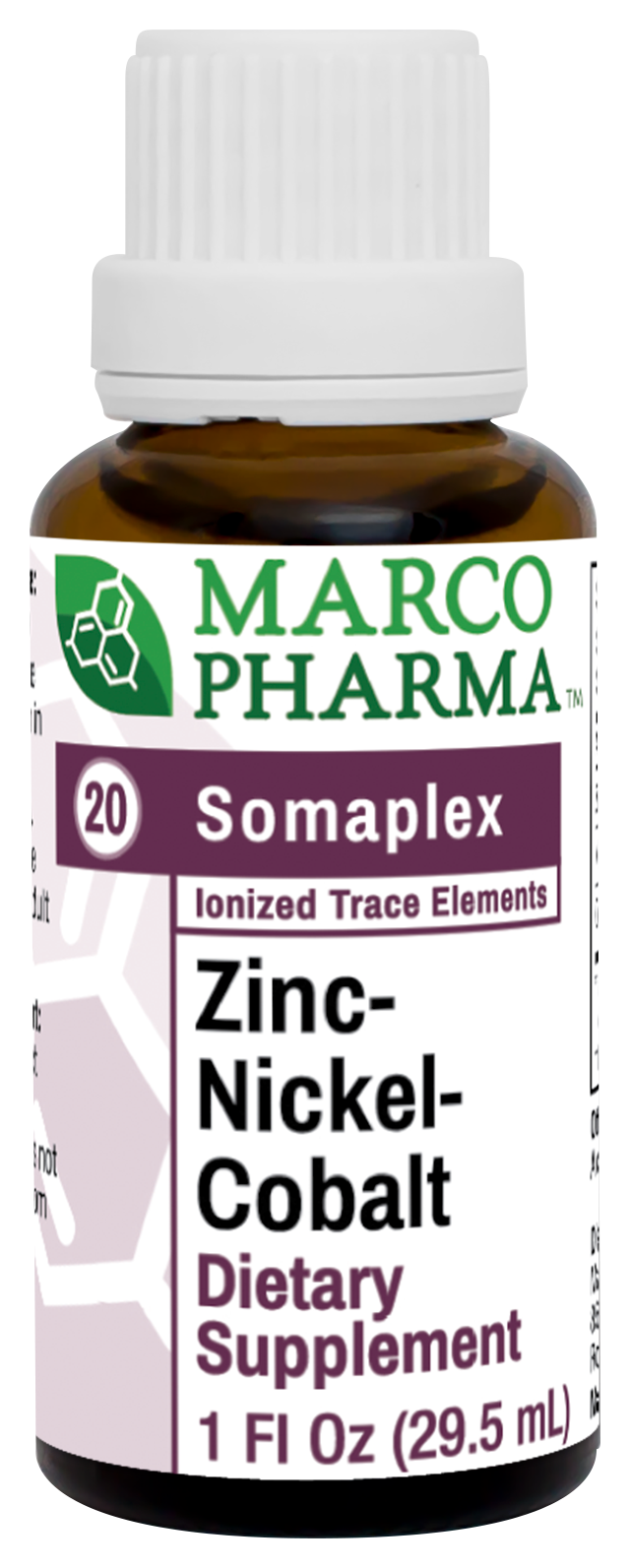 Zinc Nickel Cobalt Somaplex S20 No. 20 Nutrient 1 Fl Oz by Marco