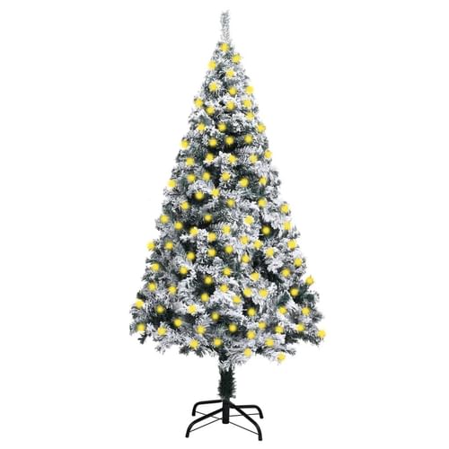 Artificial Christmas Tree Green PVC 7.9 ft tall, 4.9 ft wide