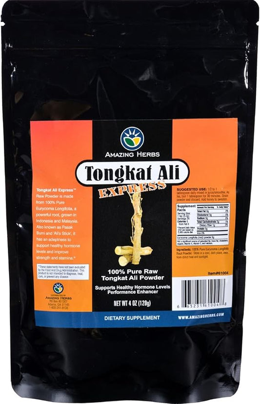 Black Seed Tongkat Ali Raw Powder - 4 oz