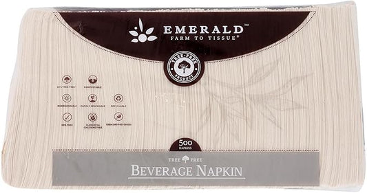 Emerald Brand - Napkins Cocktail 500 Ct - Cs Of 8-500 Ct