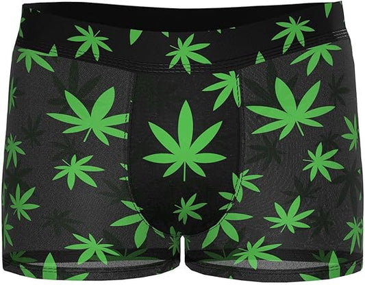 Male Power 145-294 Hazy Dayz Pouch Short Color Pot Leaf Size L