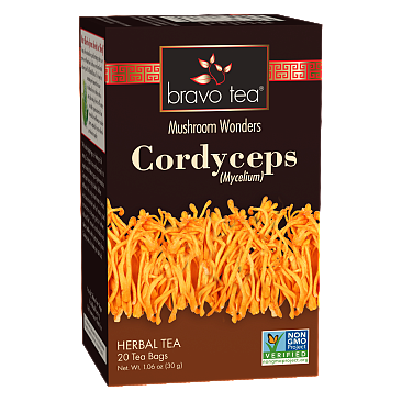 Bravo Tea Cordyceps Mycelium Tea 20 Tea Bags