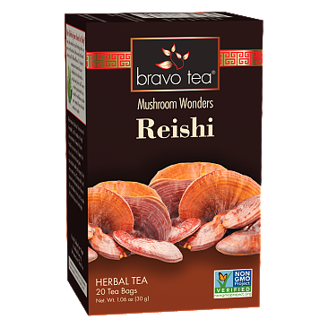 Bravo Tea Reishi Mushroom Tea 20 Tea Bags