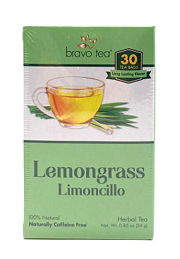 Bravo Tea Lemongrass Tea 20 Tea Bags