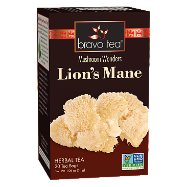 Bravo Tea Lion's Mane Mushroom Tea 20 Tea Bags