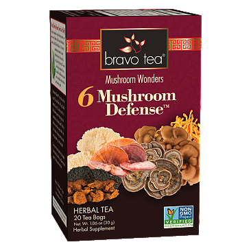 Bravo Tea Six Mushroom Defense Tea 20 Tea Bags